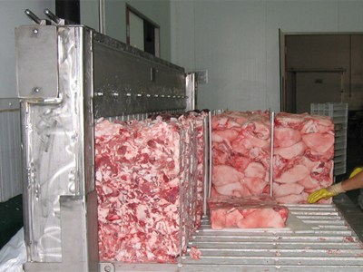 Замораживание мяса и субпродуктов в блоках